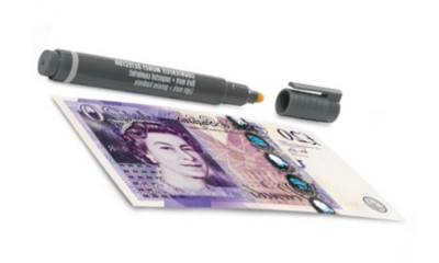 ¿Cómo funcionan los rotuladores de billetes falsos?