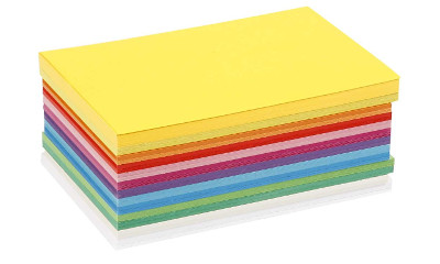 Cartulina escolar de colores en formato A4 y A3