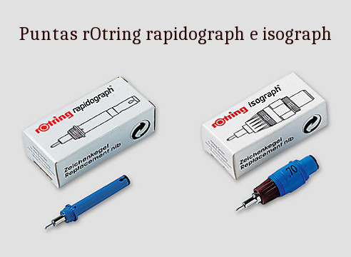 Puntas Rotring isograph y rapidograph