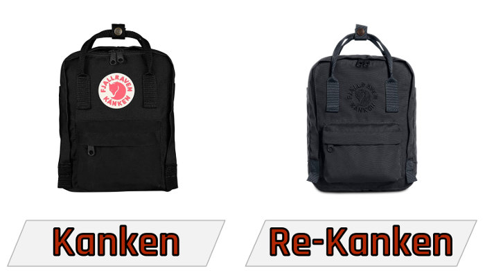 Diferencia entre la mochila Kanken clásica y la reciclada