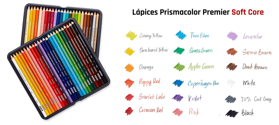  Lápices de colores Prismacolor para artistas profesionales