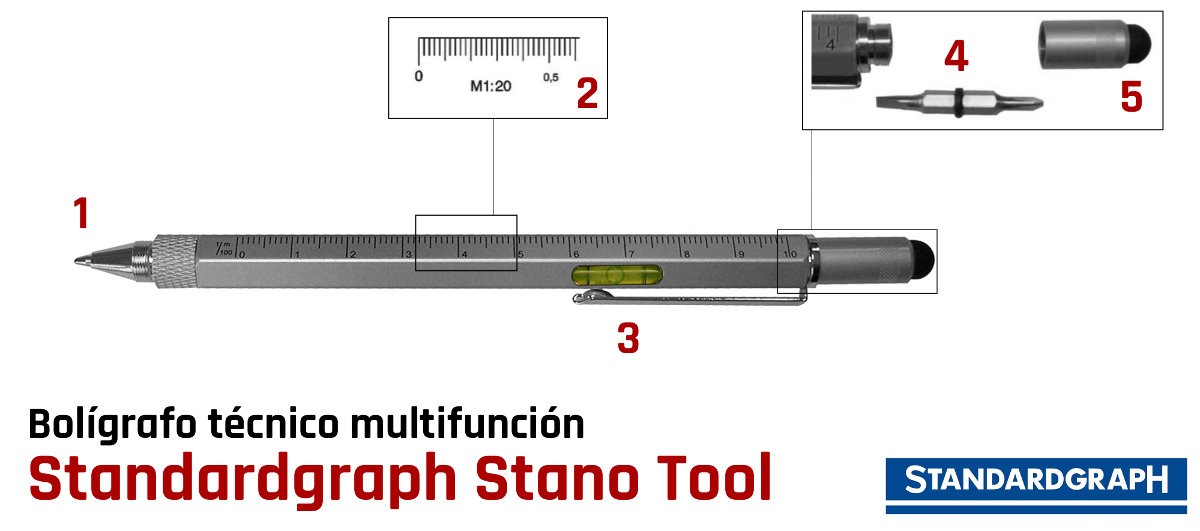 Bolígrafo técnico multifunción Standardgraph