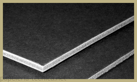 Plancha de carton pluma negro y gris de 70 x 100 cm con grosor de 5 mm -  Material de oficina, escolar y papelería