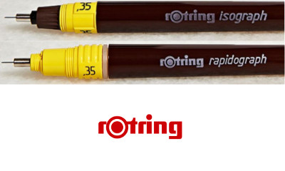 La diferencia entre Rotring isograph y Rotring rapidograph