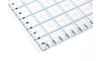 costura y manualidades corte de precisión con líneas cuadradas de color para costura Regla de patchwork acrílica para costura 